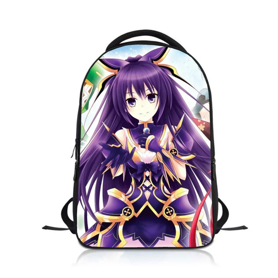 Anime Date a Live Students Backpack School Bag Children Cartoon Knapsack