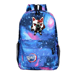 Anime Demon Slayer Backpack Boys Girls Kamado Nezuko School Bag Students
