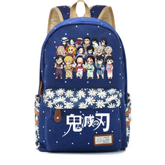 Anime Demon Slayer Canvas Backpack Student Schoolbag Teenger Travel Laptop Bag