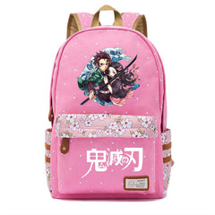 Anime Demon Slayer Canvas Backpack Student Schoolbag Teenger Travel Laptop Bag