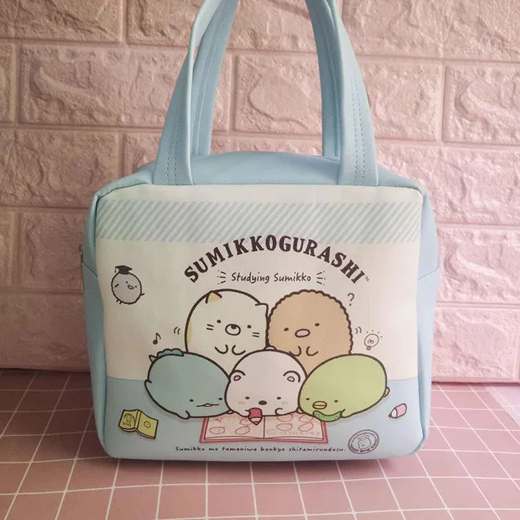 Anime Demon Slayer Sumikko Gurashi Zipper Picnic Lunch Bag