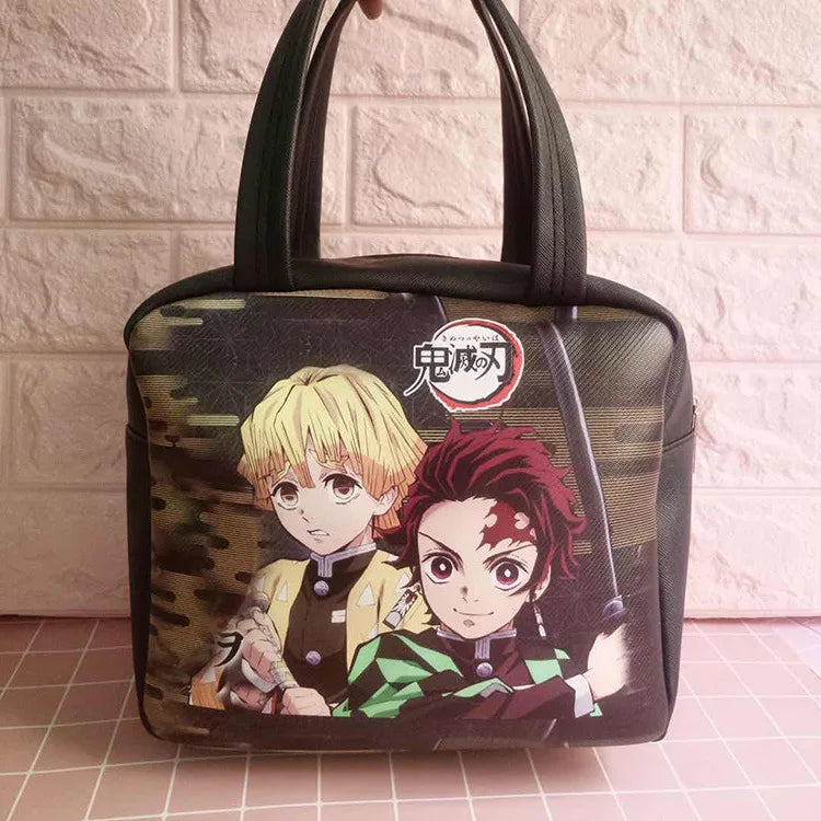 Anime Demon Slayer Sumikko Gurashi Zipper Picnic Lunch Bag