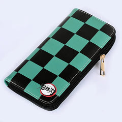 Demon Slayer Tanjirou Long PU Leather Wallet Kimetsu no Yaiba Purse