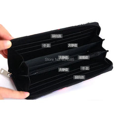 Demon Slayer Tanjirou Long PU Leather Wallet Kimetsu no Yaiba Purse