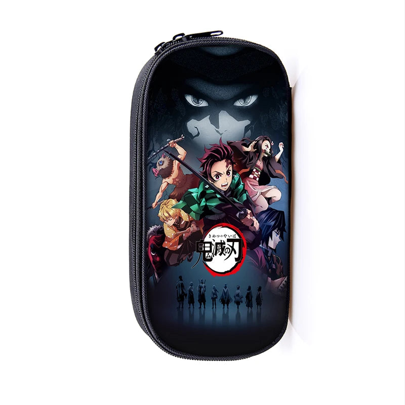 Demon Slayer Kimetsu No Yaiba Canvas Pencil Case Organizer