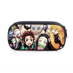 Demon Slayer Kimetsu No Yaiba Canvas Pencil Case Organizer