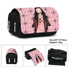 Demon Slayer Tanjirou Double Zipper Pencil Bag