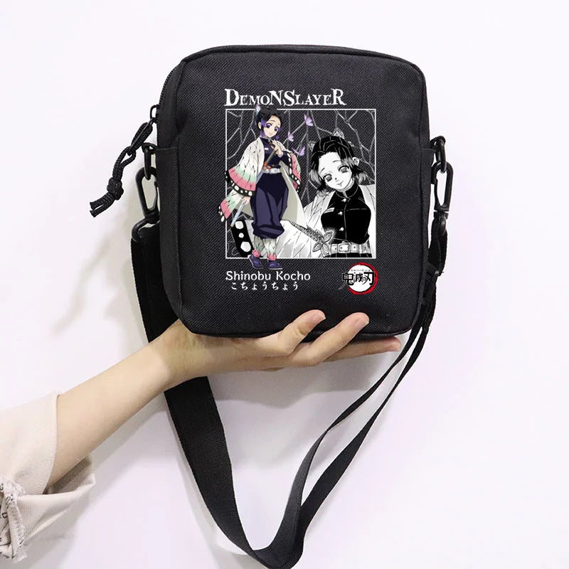 Demon Slayer Messenger Bag Canvas Shoulder Purse Handbag