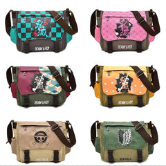 Demon Slayer One Piece Shoulder Bag Zip Crossbody Handbag