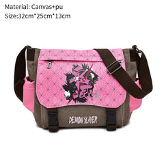 Demon Slayer One Piece Shoulder Bag Zip Crossbody Handbag