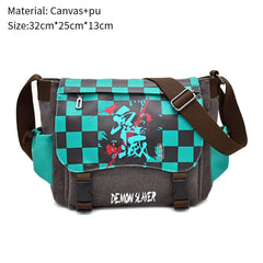 Demon Slayer One Piece Shoulder Bag Zip Crossbody Handbag