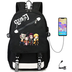 Demon Slayer USB Packsack Oxford Schoolbag