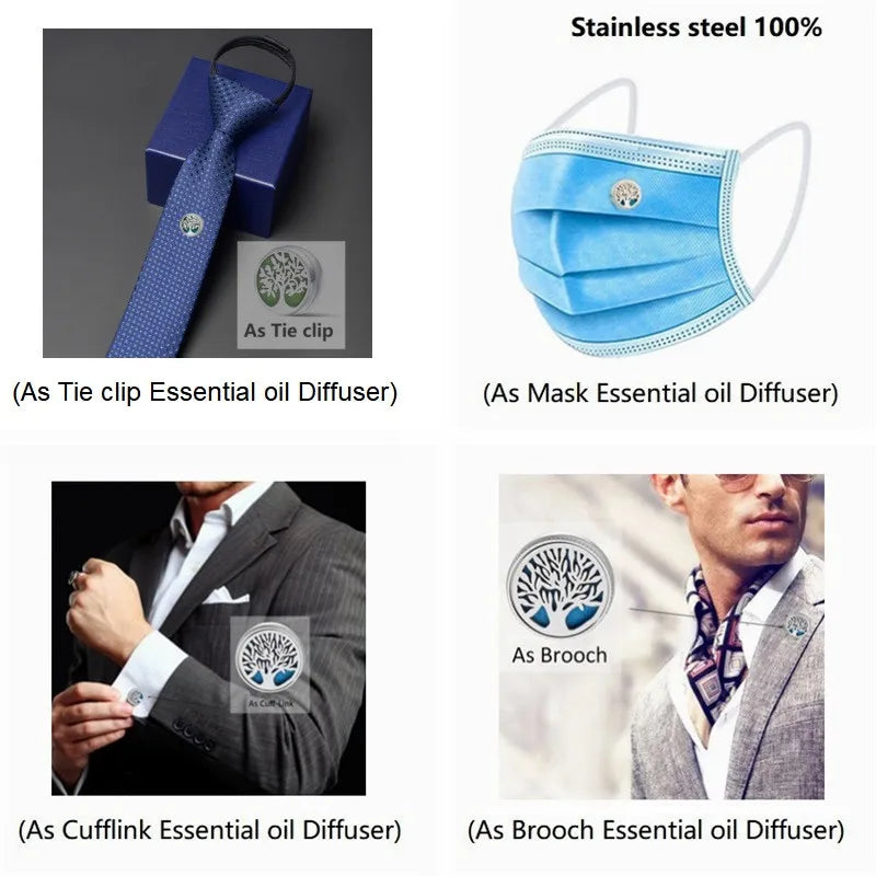 Anime Face Clip Diffuser Stainless Steel 12mm Brooch Cufflinks Lavalier