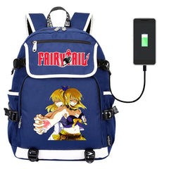 Fairy Tail Canvas Backpack School Bag Student Laptop Shoulders Bag