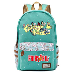 Anime Fairy Tail Teenager Zip Packsack Casual Backpack Unisex Student Schoolbag