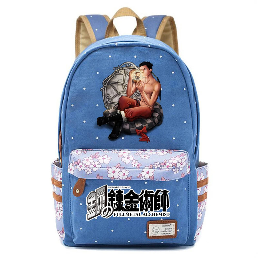 Anime Fullmetal Alchemist Backpack Unisex Schoolbag