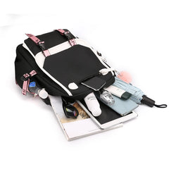 Anime Game Backpack Girls School Backpacks for Teenage Boys Women Men