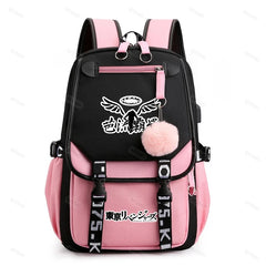 Anime Game Backpack Girls School Backpacks for Teenage Boys Women Men