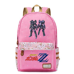 Anime Gundam Backpack Casual Schoolbag Canvas Rucksack Unisex Travel Laptop Bag