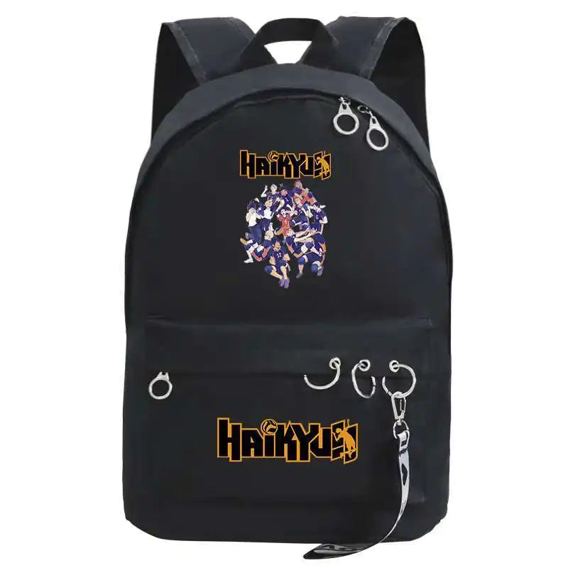 Anime Haikyuu Backpack Harajuku School Bags for Girls College Students