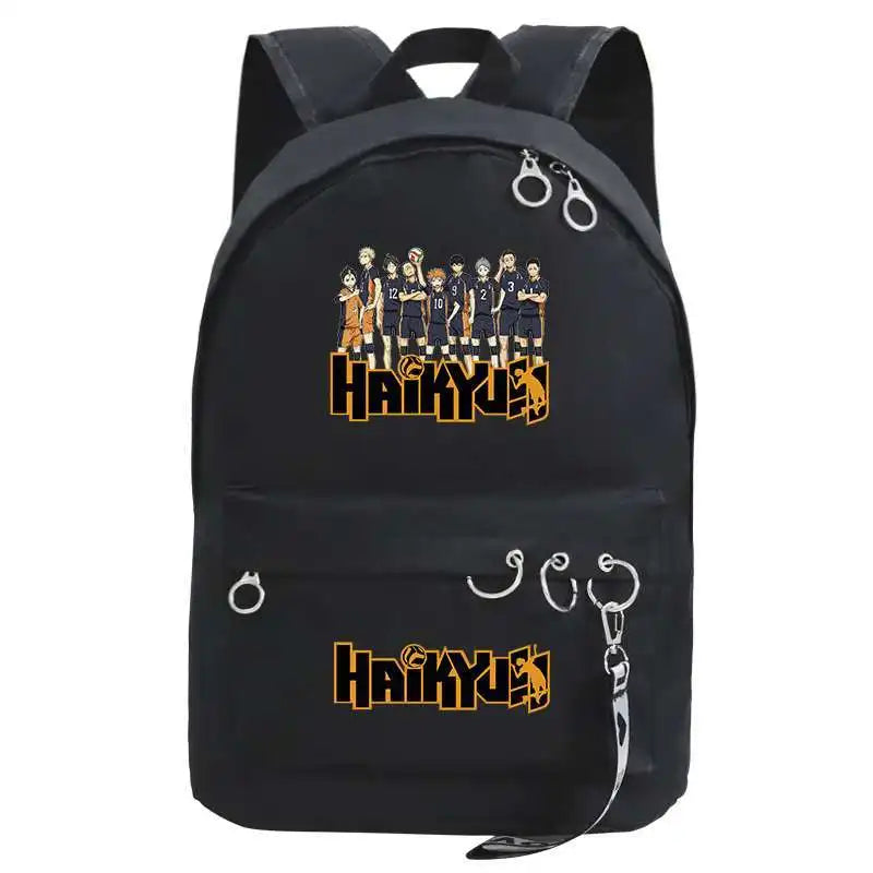 Anime Haikyuu Backpack Harajuku School Bags for Girls College Students