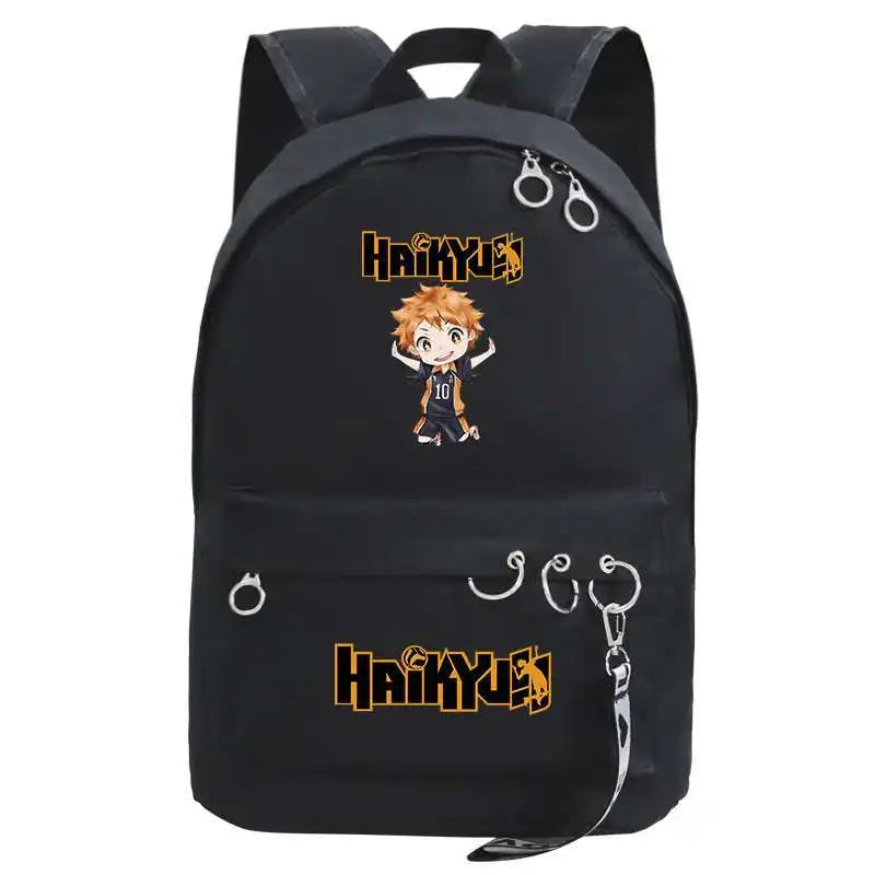 Anime Haikyuu Backpack Harajuku School Bags for Girls College Students