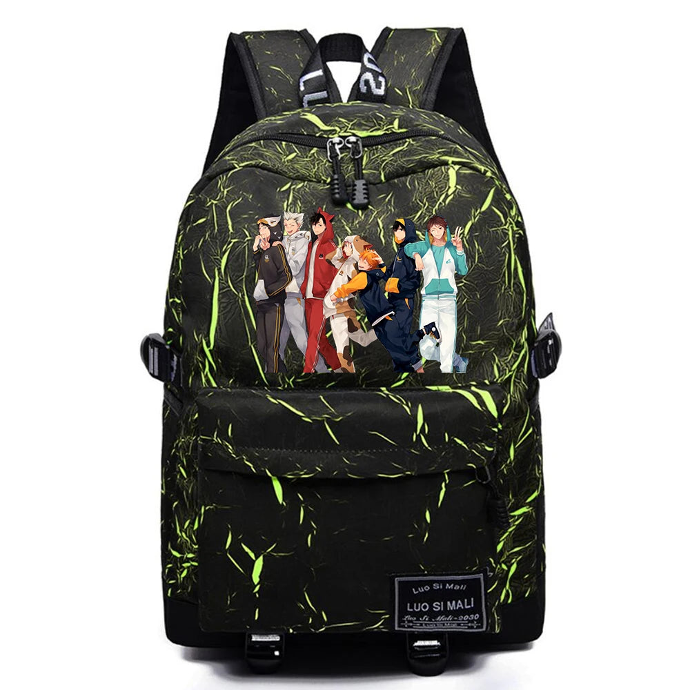 Haikyuu!! Anime Backpack Schoolbag Teenger Packsack Student Travel Bag