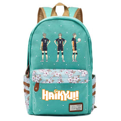 Haikyuu!! Anime Backpack Casual Zipper Schoolbag High Knapsack