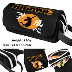 Haikyuu Cartoon Pencil Case Waterproof Student Make Up Bag Zip Boys Girls