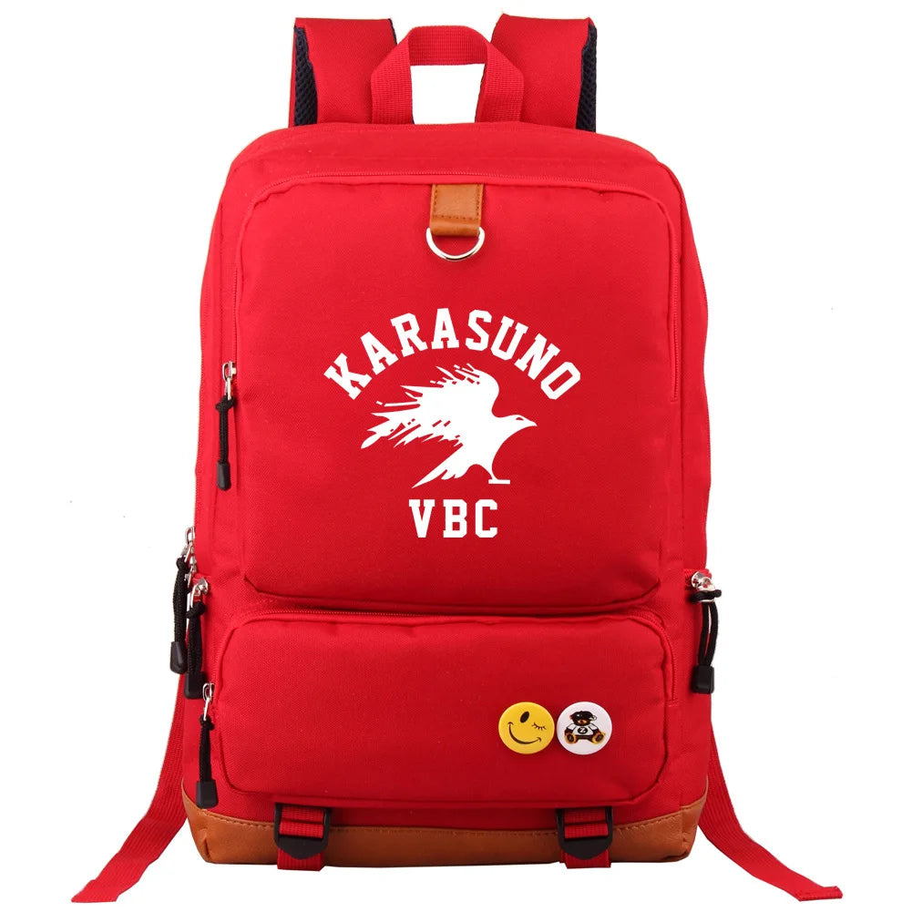 Anime Haikyuu Print Backpacks Teenager Boys Girls Bookbag School Bag Mochila