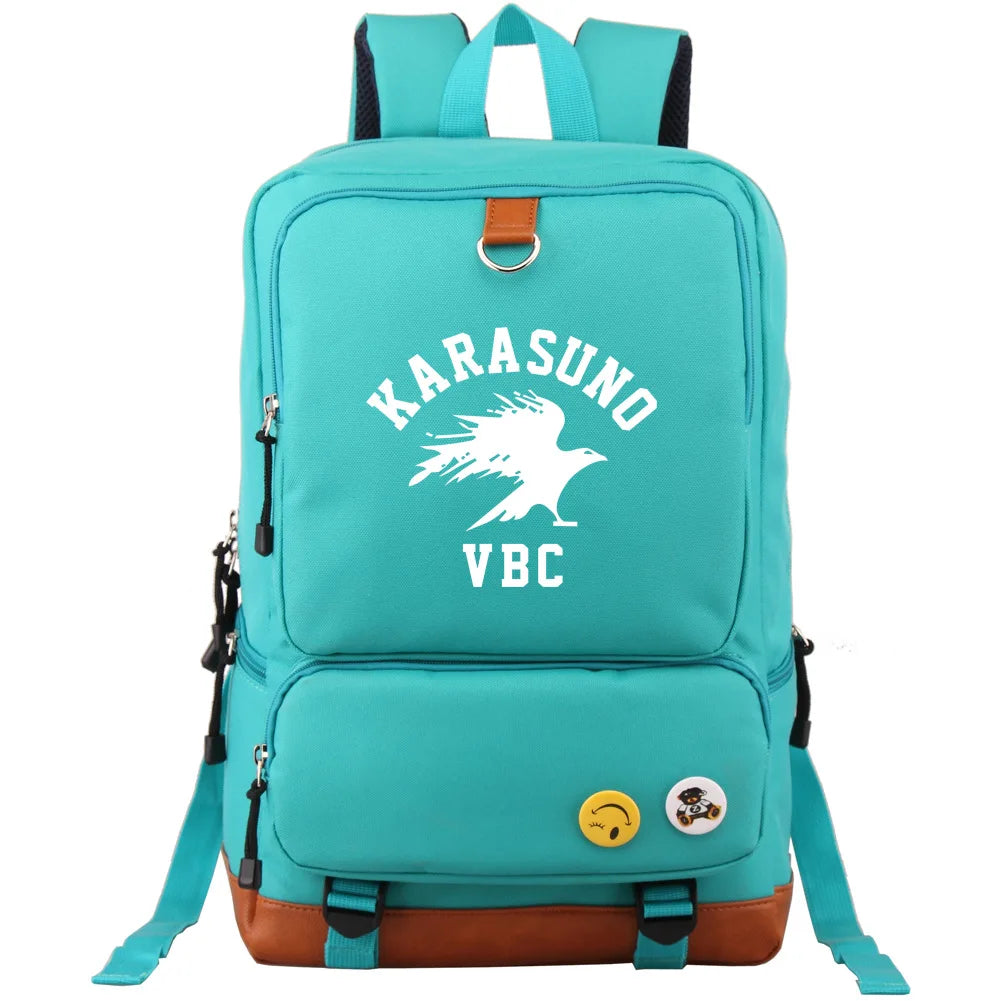 Anime Haikyuu Print Backpacks Teenager Boys Girls Bookbag School Bag Mochila