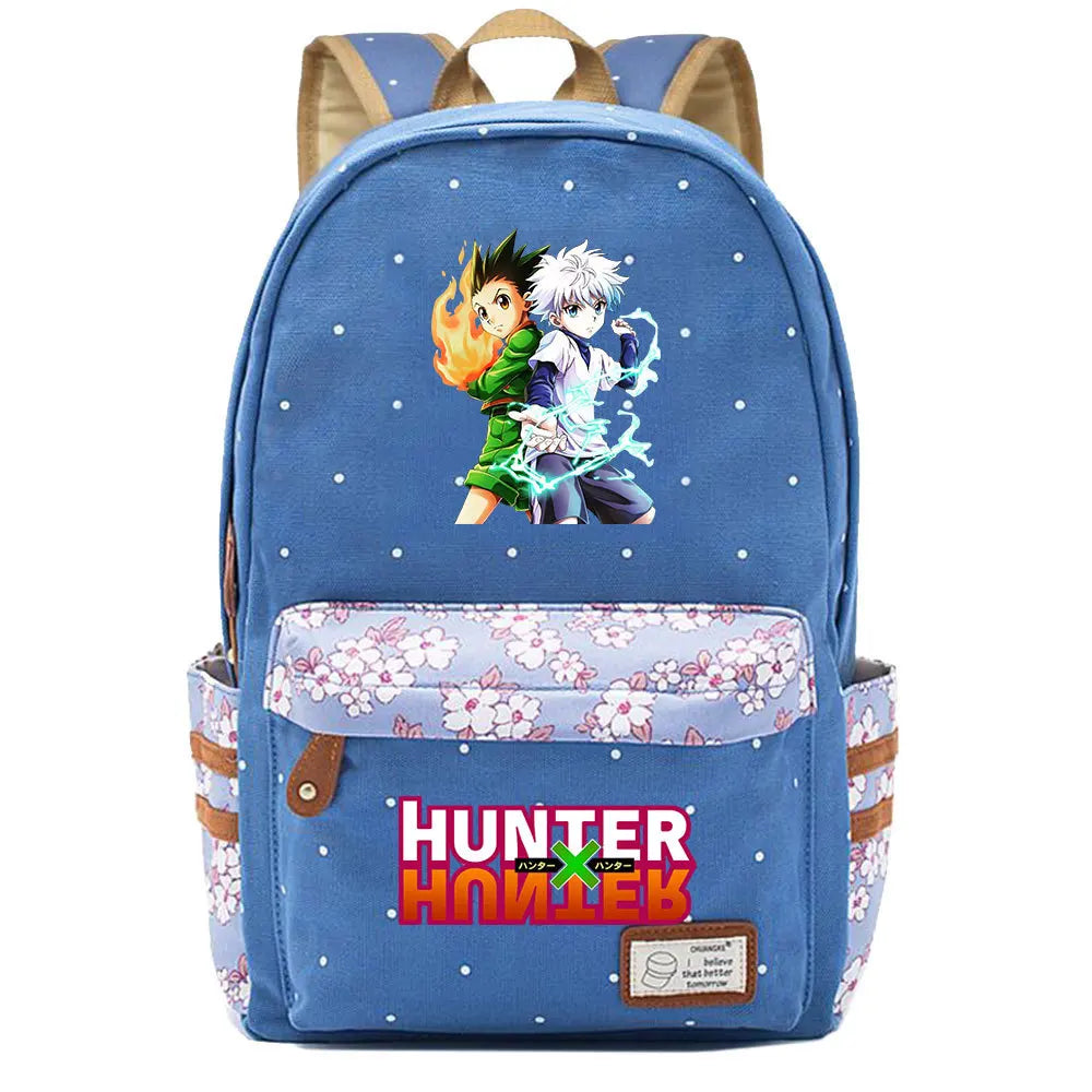 Anime Hunter Hunter Canvas Backpack Schoolbag Travel Laptop Bag