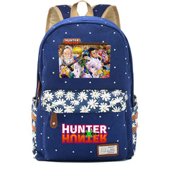 Anime Hunter Hunter Canvas Backpack Casual Zip Packsack Teenger Schoolbag