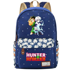 Anime Hunter Hunter Canvas Backpack Casual Zip Packsack Teenger Schoolbag