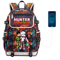 Anime Hunter Hunter Canvas Backpack Zipper Rucksack Casual School Bag