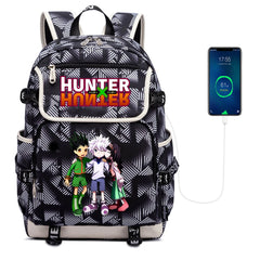 Anime Hunter Hunter Canvas Backpack Zipper Rucksack Casual School Bag