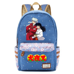 Inuyasha Teen Zipper Backpack Student Schoolbag Laptop Bag