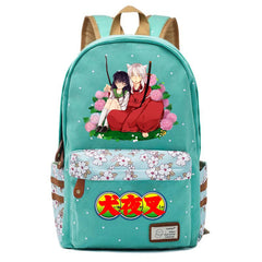 Inuyasha Teen Zipper Backpack Student Schoolbag Laptop Bag