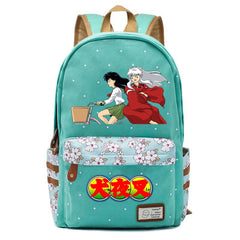 Inuyasha Anime Print Backpack Student Schoolbag Canvas Packsack