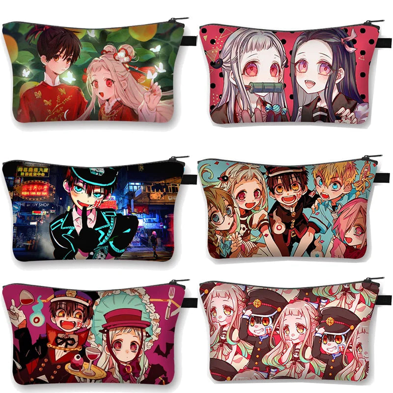Anime Hanako-kun Cosmetic Case Women Make up Bag Girls Nene Yashiro Cosmetic Bag