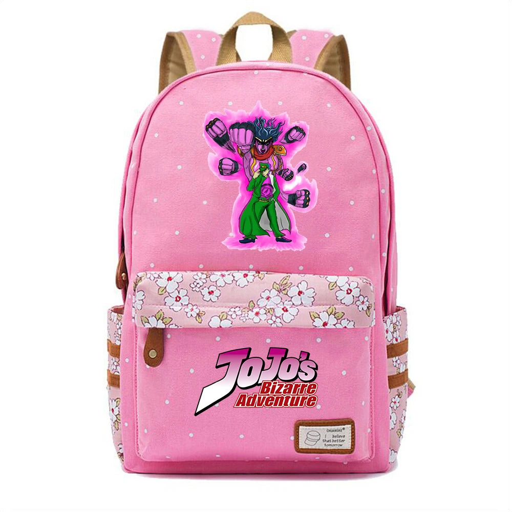 Anime JoJo's Bizarre Adventure Backpack High Casual Mochila Unisex Travel Bag