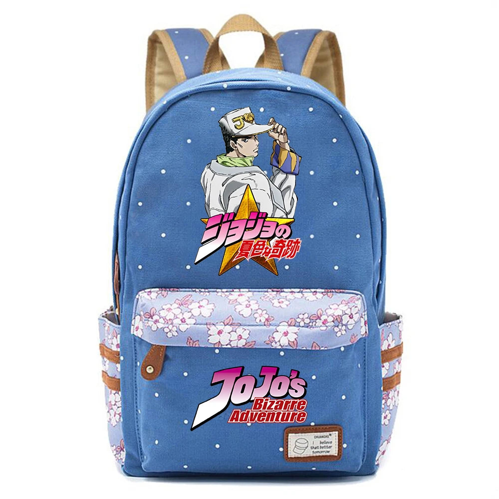 JoJo's Bizarre Adventure Backpack Student Schoolbag Casual Mochila