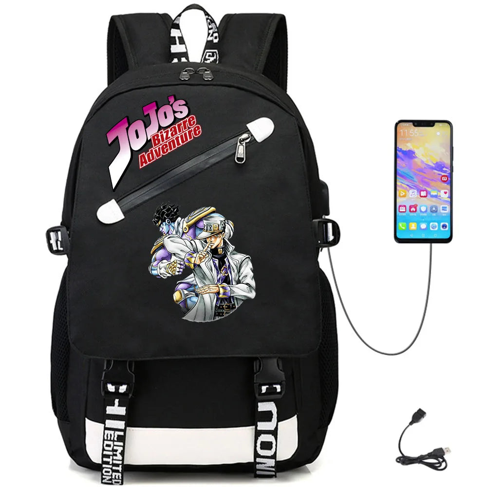 JoJo's Bizarre Adventure USB Oxford Backpack