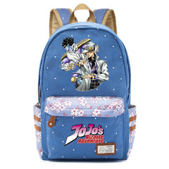 JoJo's Bizarre Adventure Backpack Student Schoolbag Canvas Knapsack