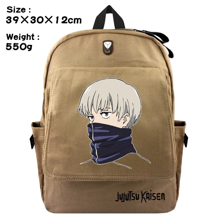 Jujutsu Kaisen Canvas Backpack Student Schoolbag Travel Laptop Cosplay
