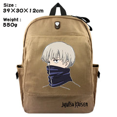 Jujutsu Kaisen Canvas Backpack Student Schoolbag Travel Laptop Cosplay