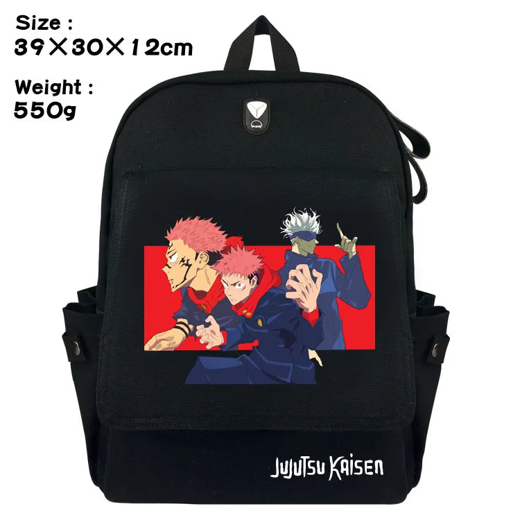 Jujutsu Kaisen Canvas Backpack Student Schoolbag Travel Laptop Cosplay