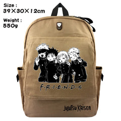 Jujutsu Kaisen Canvas Backpack Student Schoolbag Travel Laptop Cosplay
