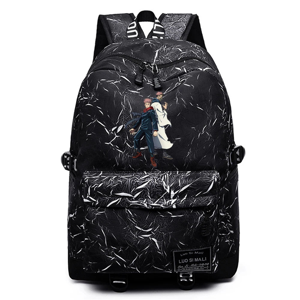 Anime Jujutsu Kaisen Casual Backpack Unisex Student Travel Schoolbag