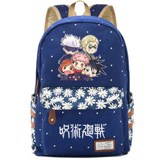 Jujutsu Kaisen Dark Canvas Backpack Schoolbag Laptopbag